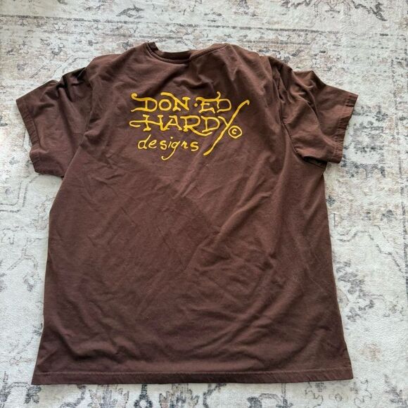 Y2K ed hardy oversized t shirt - Picture 4 of 6